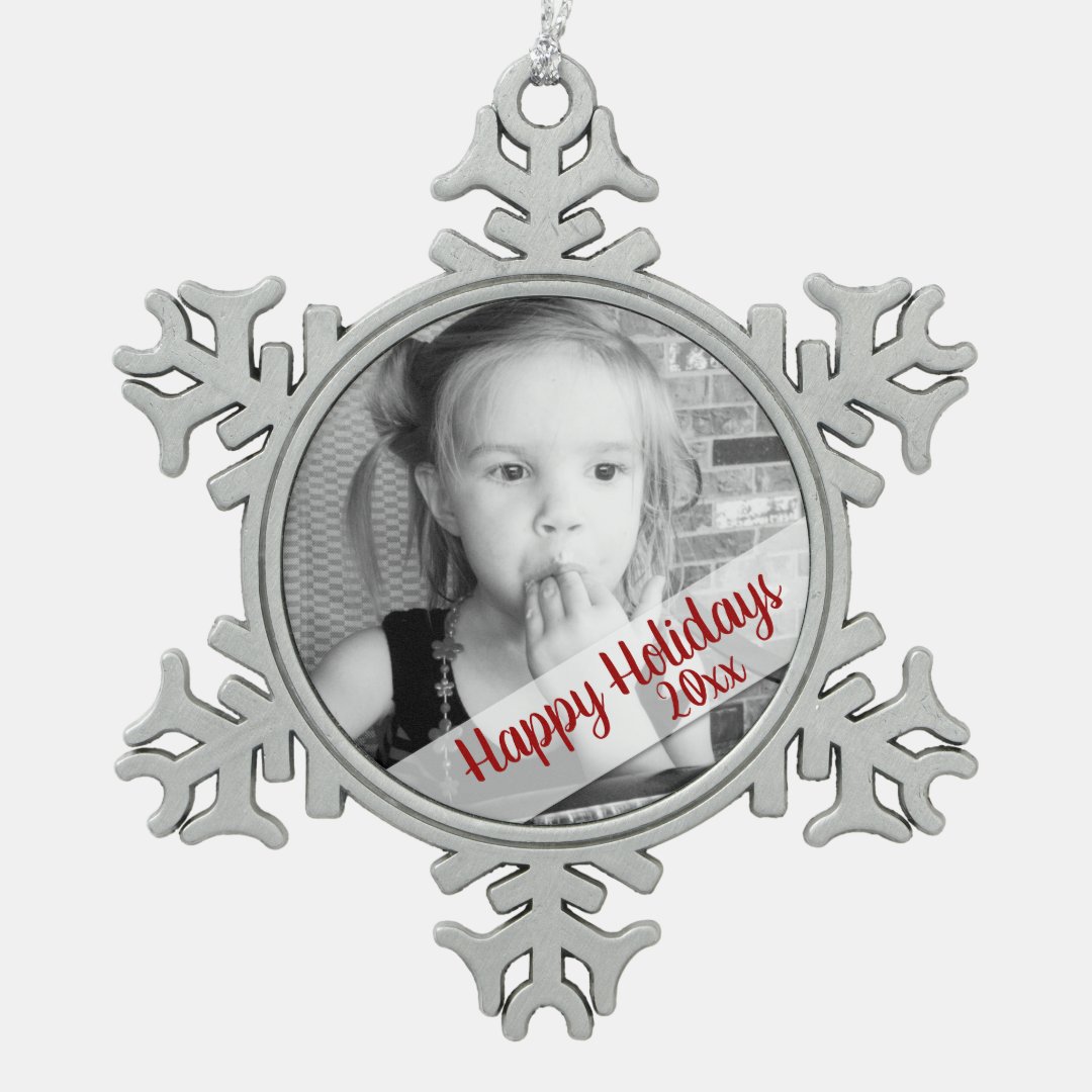 Custom Photo Personalized Christmas Ornament Zazzle