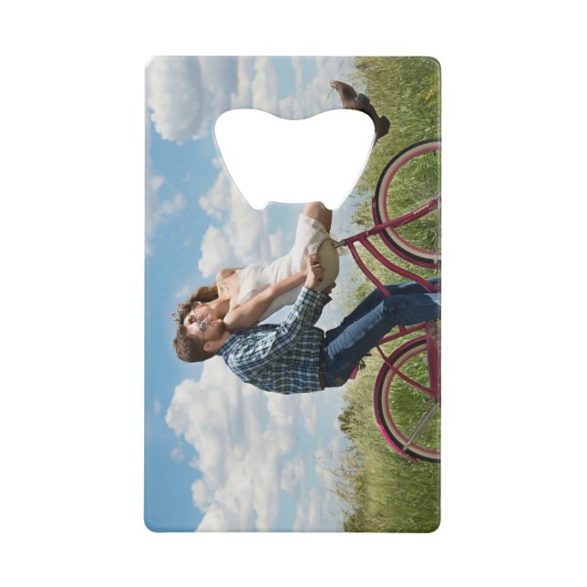 Custom Photo Personalized  Credit Card Bottle Opener (Front)