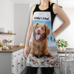 Custom Photo Personalized Dog Apron<br><div class="desc">Custom photo chef apron of your best friend. Create a fun gift to your favorite dog lover, dog mom or dog dad. Whether its Mothers day, Fathers day, a birthday or Christmas, these custom photo aprons make a perfect gift. Personalize with your favorite photo and text. COPYRIGHT © 2020 Judy...</div>