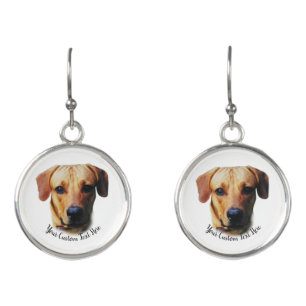 Custom Photo Personalized Dog Face Earrings