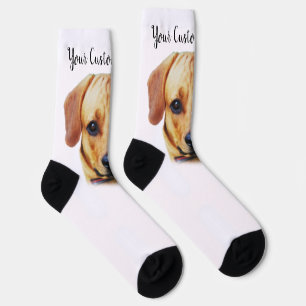 Custom Photo Personalized Dog Face Socks