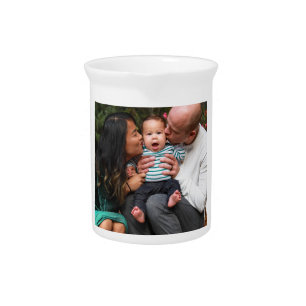 Custom Photo Personalized Family Beverage Pitcher
