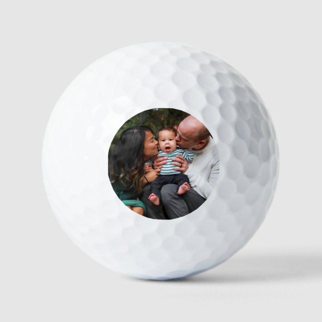 Custom Photo Personalized Family Golf Balls (Front)