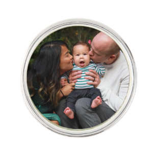 Custom Photo Personalized Family Lapel Pin