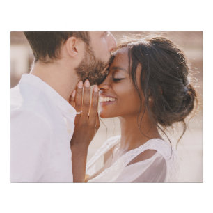 Custom Photo Personalized Family Picture Faux Canvas Print