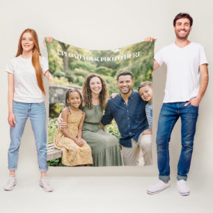 Custom Photo Personalized Fleece Blanket