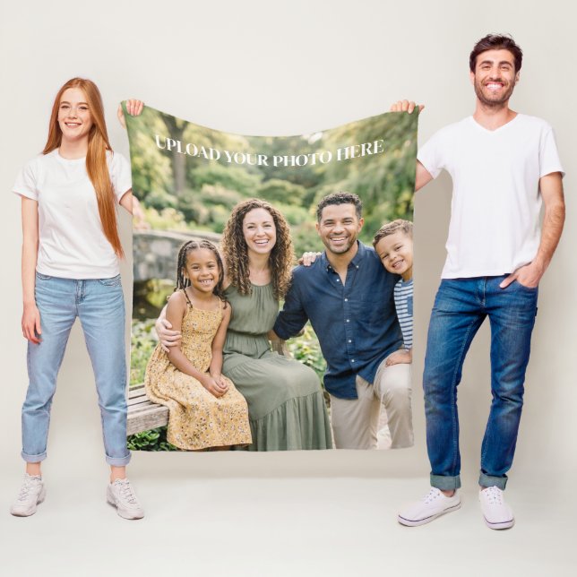 Custom Photo Personalized Fleece Blanket (In Situ)