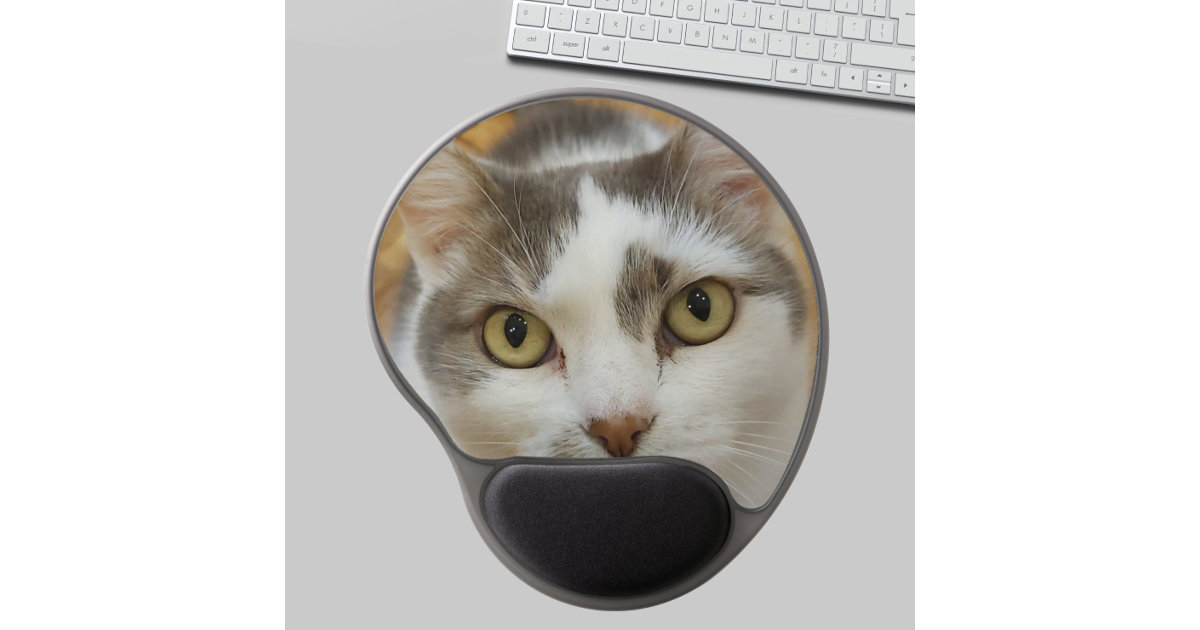 Photo Mouse Pad with Gel Wrist Rest - Custom Picture Gift Mousepad - Pet  Gift Dog Cat