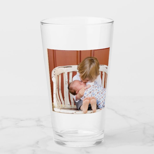 Custom Photo Personalized  Glass (Front)