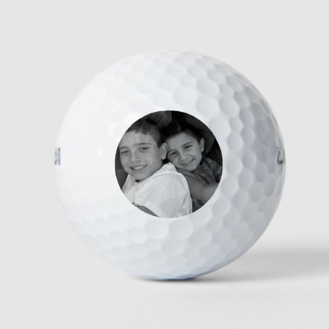 Custom Photo Personalized Golf Ball Birthday (Front)