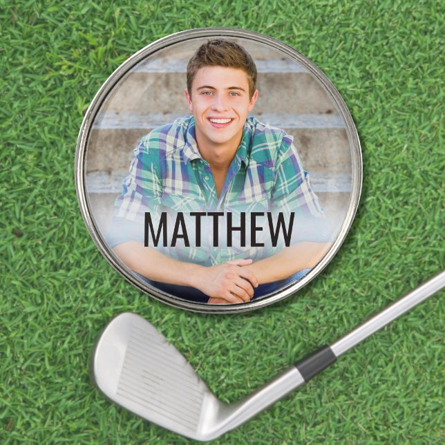 Custom Photo Personalized Golf Ball Marker (Create your Own Photo Golf Ball Marker)
