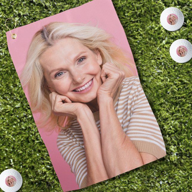 Custom Photo Personalized Golf Towel (Create your Own Photo Golf Towel )