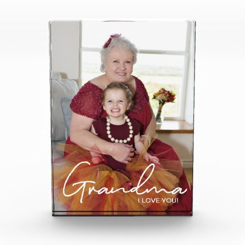 Custom Photo Personalized I love You Grandma