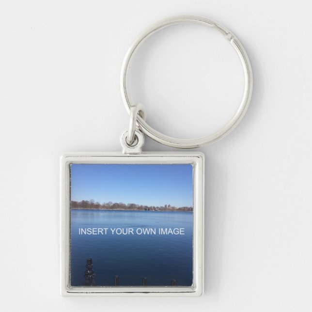 Custom Photo Personalized Keychain (Front)