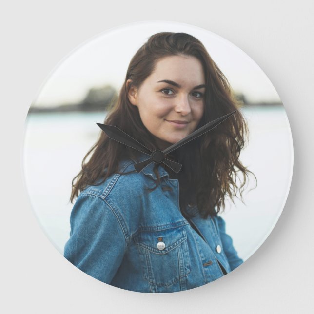 Custom Photo Personalized Large Clock (Front)