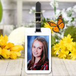 Custom Photo Personalized Luggage Tag<br><div class="desc">Upload a photo, add text, and easily create your personalized luggage tag. Click CUSTOMIZE FURTHER to change the text color or background color. You can TRANSFER this DESIGN on other Zazzle products and adjust it to fit most of the Zazzle items. Standard Studio designs are made in high-resolution vector graphics...</div>