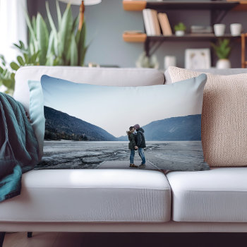 Custom Photo Personalized Lumbar Pillow by jenniferstuartdesign at Zazzle