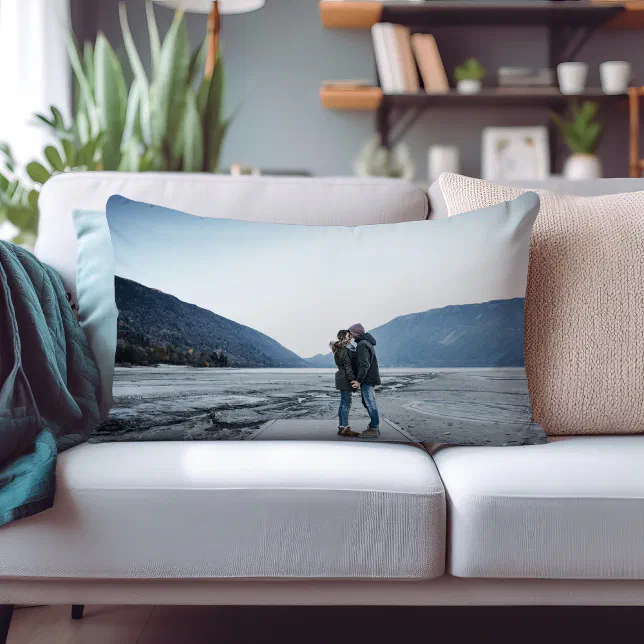 Custom Photo Personalized Lumbar Pillow Zazzle