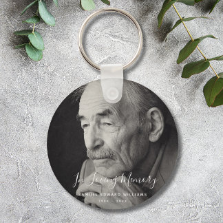 Custom Photo Personalized Memorial Keychain