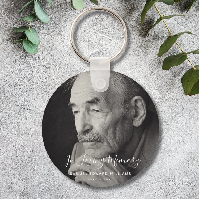 Custom Photo Personalized Memorial Keychain (Creator Uploaded)