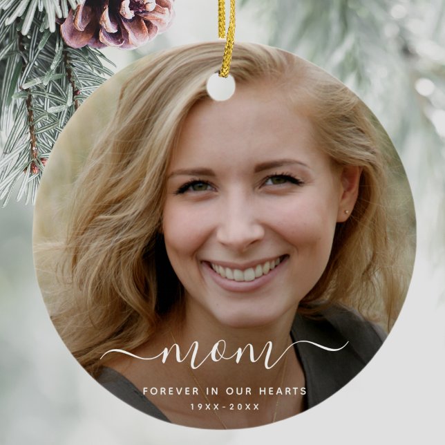 Custom Photo Personalized Memorial ornament (Creator Uploaded)