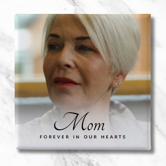 Custom Photo Personalized Memorial Tribute Funeral Button