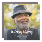 Custom Photo Personalized Memorial Tribute Funeral