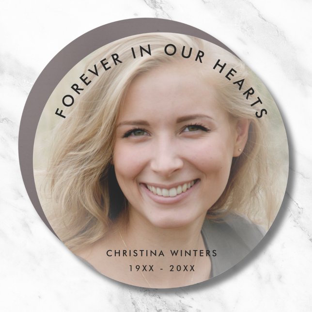 Custom Photo Personalized Memorial Tribute Funeral Car Magnet (Memorial Photo Car Magnet)