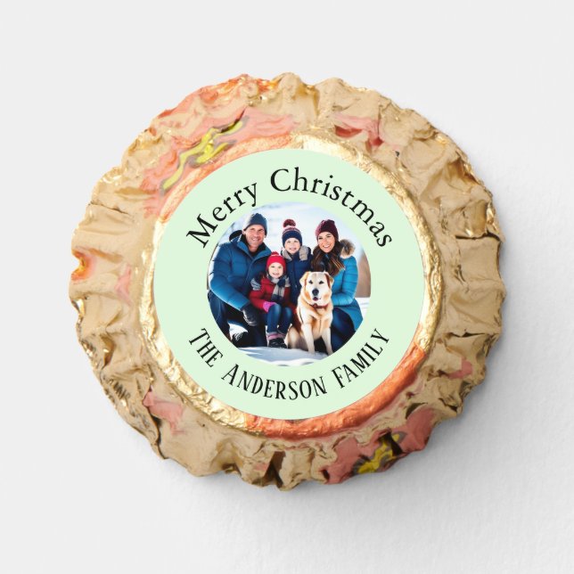 Custom Photo Personalized Merry Christmas Reese's Peanut Butter Cups (Front)