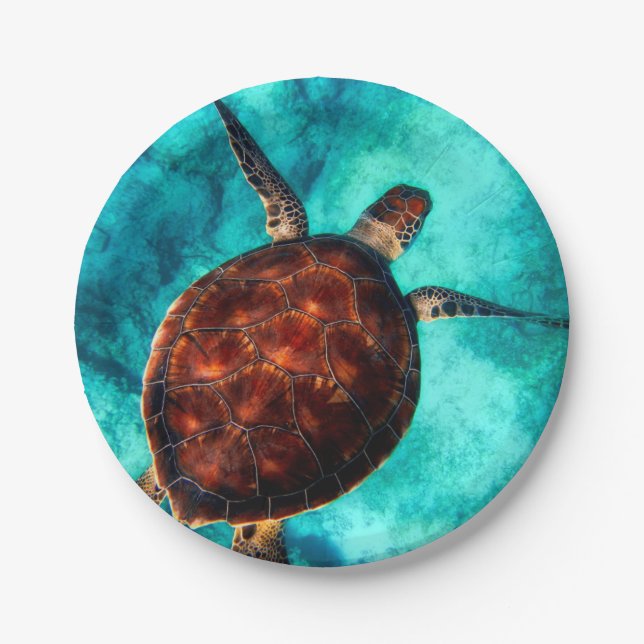 Custom Photo Personalized Modern Paper Plates (Front)