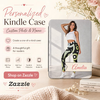 Custom Photo & Personalized Name Kindle Cover