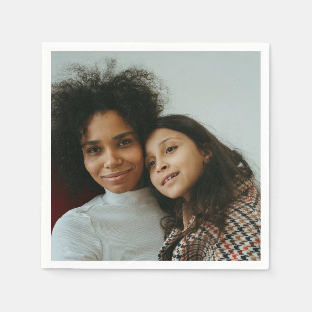 Custom Photo Personalized Napkins (Front)