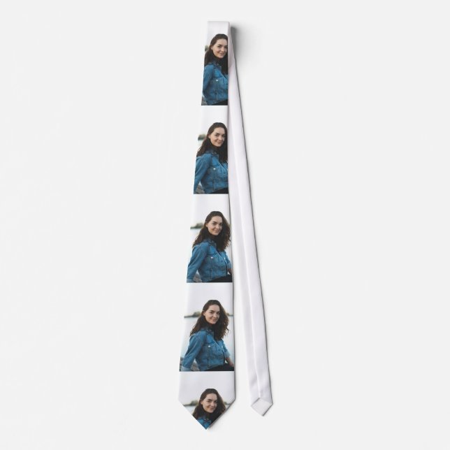 Custom Photo Personalized Neck Tie (Front)