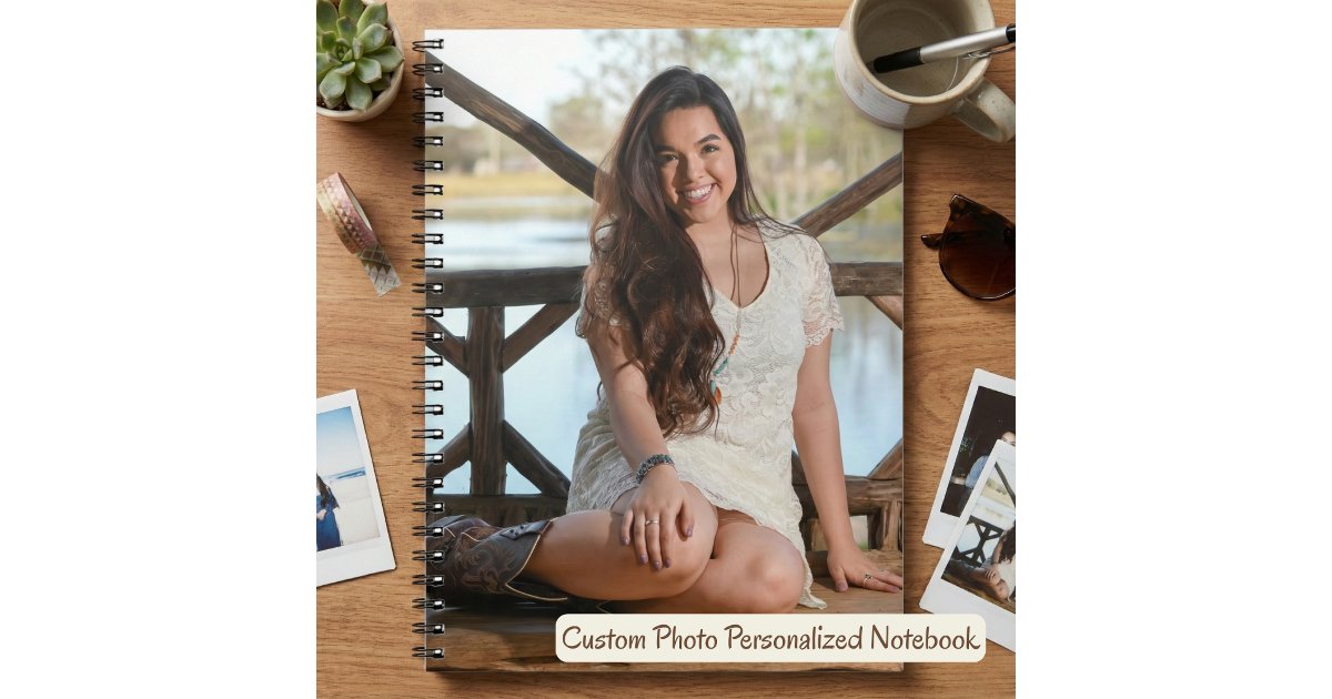 Custom Photo Personalized Notebook | Zazzle