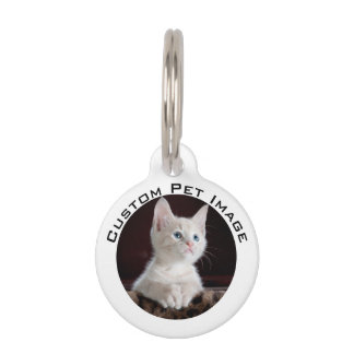 Custom Photo Personalized Pet Name Tags Pet Id Tag