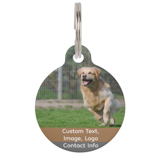 Custom Photo Personalized Pet Tags  Dog  Cats Pet ID Tag