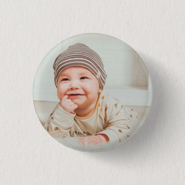 Custom Photo Personalized Photo Button (Front)