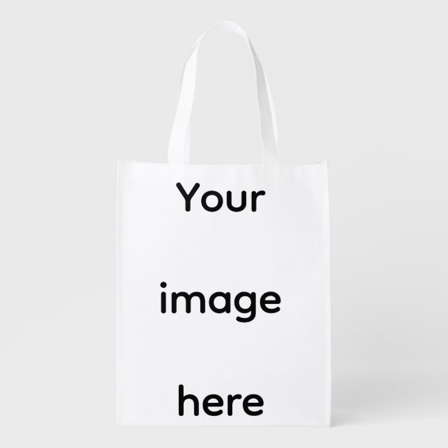 Custom Photo – Personalized Picture Grocery Bag (Front)