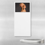 Custom Photo Personalized Picture White Magnetic Notepad<br><div class="desc">Make your own customized magnetic notepad for the fridge with your own custom photo or picture! Just click the [Change] button next to the placeholder photo and replace it with your own. You can also click to customize it further to resize or nudge and re-position the photo to make it...</div>