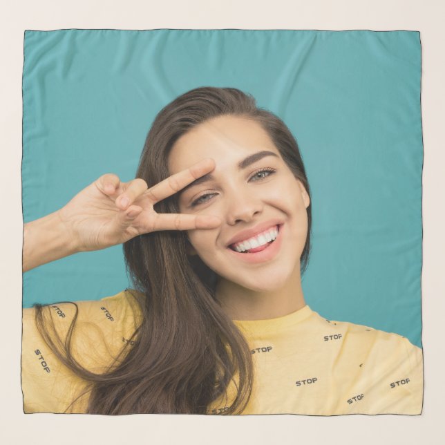 Custom Photo Personalized Scarf (Front)