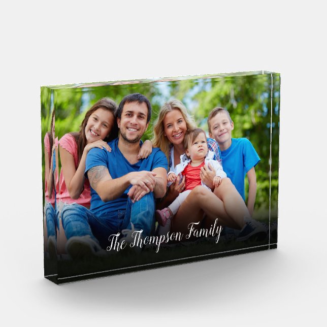 Custom Photo Personalized Script Name (Left)