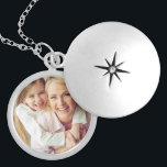 Custom Photo Personalized Silver Plated Necklace<br><div class="desc">Add your custom personalized photo to this necklace to take your loved ones everywhere you go! Would make a great gift for new mothers, Mother's Day, Christmas, anniversaries, grandmothers, your best friend or any other special person in your life. Click the "Customize It" button to add your own custom text...</div>