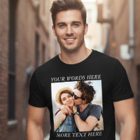 Custom Photo & Personalized Text Graphic Tee