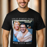 Custom Photo & Personalized Text Graphic Tee<br><div class="desc">Design a modern graphic tee featuring your own photo and words. A perfect choice for creative projects,  gifts,  or everyday wear.</div>