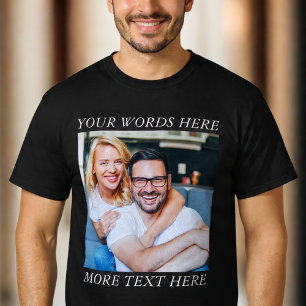 Custom Photo & Personalized Text Graphic Tee