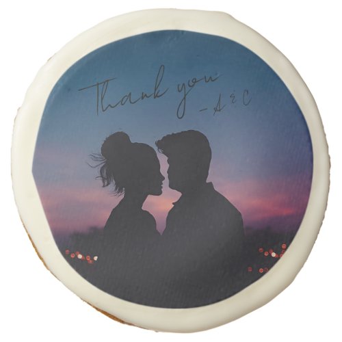 Custom Photo Personalized Thank You  Sugar Cookie