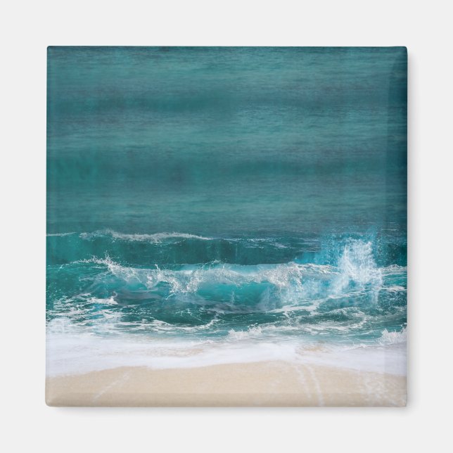 Custom Photo Personalized Travel Fridge Modern Magnet (Front)