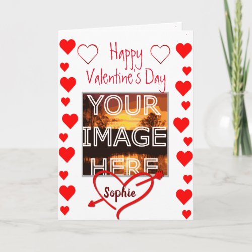 Custom Photo Personalized Valentines Card