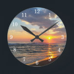 Custom Photo Personalized Wall Clock<br><div class="desc">Upload a photo, add text, and easily create your personalized photo wall clock. Click CUSTOMIZE FURTHER to change the text color. You can TRANSFER this DESIGN on other Zazzle products and adjust it to fit most of the Zazzle items. Standard Studio designs are made in high-resolution vector graphics for a...</div>
