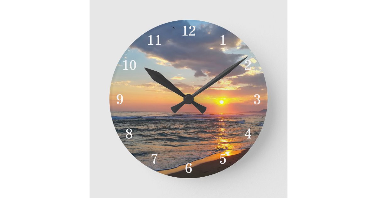 Custom Photo Personalized Wall Clock | Zazzle